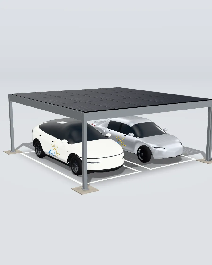 Aperçu du carport, vue 3/4